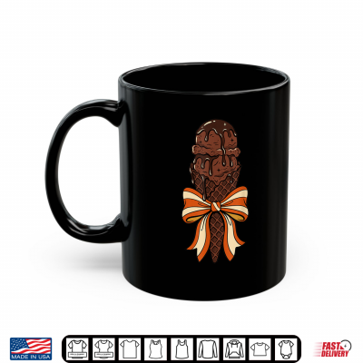 Mug Ice Cream Bow Coquette Ice Cream Cone Shirt