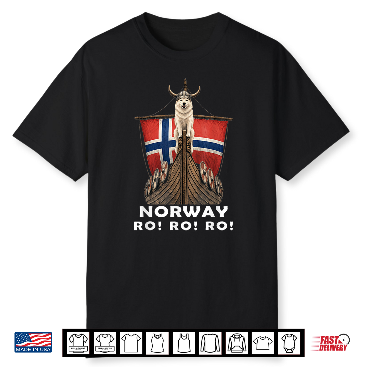 Norway Ro Norwegian Ship Dog Flag Men Women Boys Shirt Norway Ro Norwegian Ship Dog Flag Men Women Boys Shirt