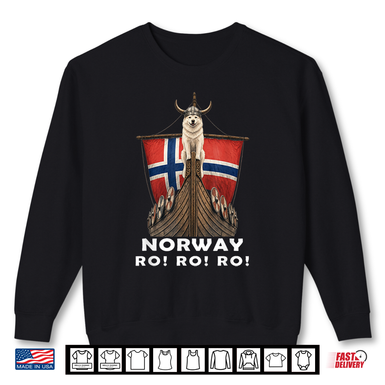 Norway Ro Norwegian Ship Dog Flag Men Women Boys Shirt Norway Ro Norwegian Ship Dog Flag Men Women Boys Shirt
