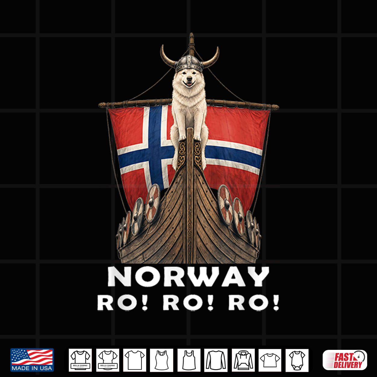 Norway Ro Norwegian Ship Dog Flag Men Women Boys Shirt Norway Ro Norwegian Ship Dog Flag Men Women Boys Shirt