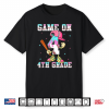 4Th Grade Back To School Baseball Drip Ice Cream Game On Shirt
