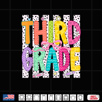 Design 1st Day of Third Grade Teacher Kid Back to School 3rd Grade Shirt