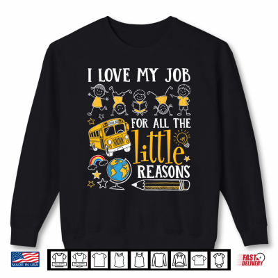 Sweatshirt Back to School Funny Bus Driver First Day of School Shirt