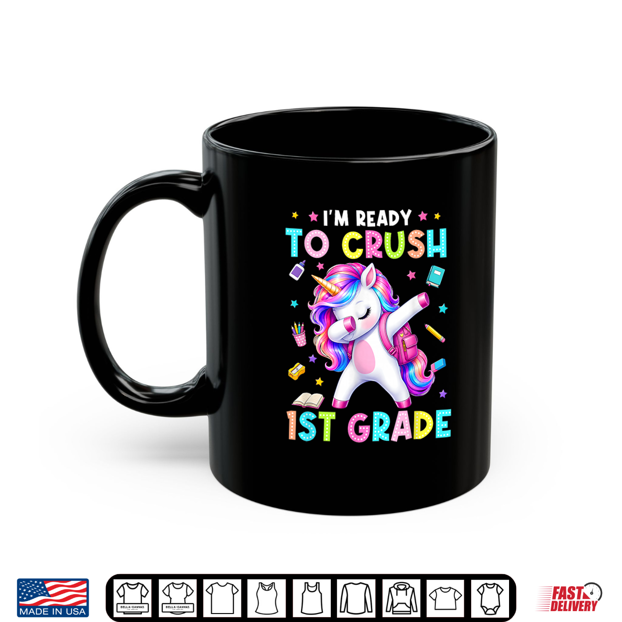Back To School I’M Ready To Crush 1St Grade Unicorn Kid Shirt Back To School I’M Ready To Crush 1St Grade Unicorn Kid Shirt