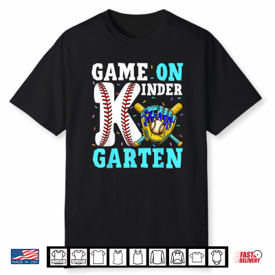 Back To School Kindergarten Baseball Drip Ice Cream Shirt