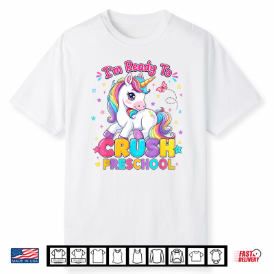 Back To School I’M Ready To Crush Pre K Unicorn Kid Shirt