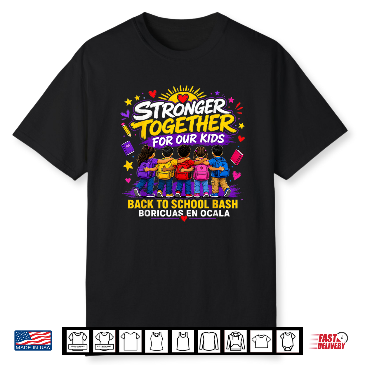 Boricuas En Ocala Stronger Together For Our Kids Apparel Shirt Boricuas En Ocala Stronger Together For Our Kids Apparel Shirt