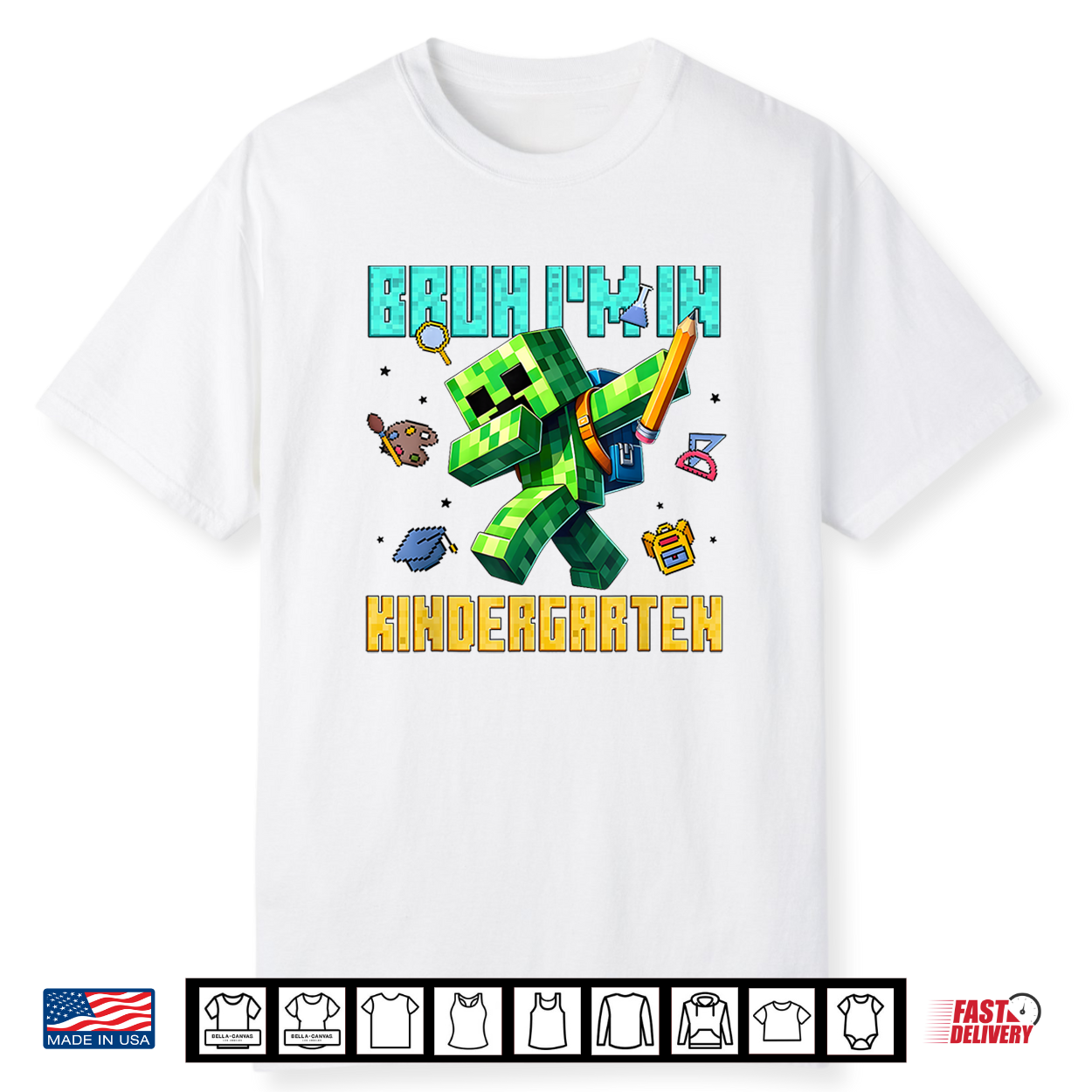 Bruh I’M In Kindergarten Dabbing Kid Gamer Back To School Shirt Bruh I’M In Kindergarten Dabbing Kid Gamer Back To School Shirt