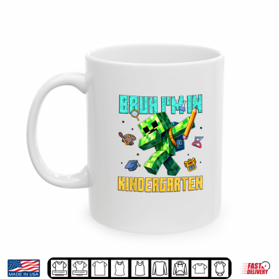 Bruh I'M In Kindergarten Dabbing Kid Gamer Back To School Shirt 3 Mug Bruh Im in Kindergarten Dabbing Kid Gamer Back to School Shirt