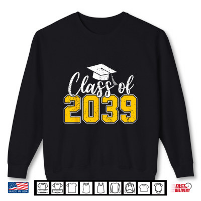 Class Of 2039 Grow With Me Funny Kindergarten Back To School Shirt 2 Sweatshirt Class of 2039 Grow with Me Funny Kindergarten Back to School Shirt