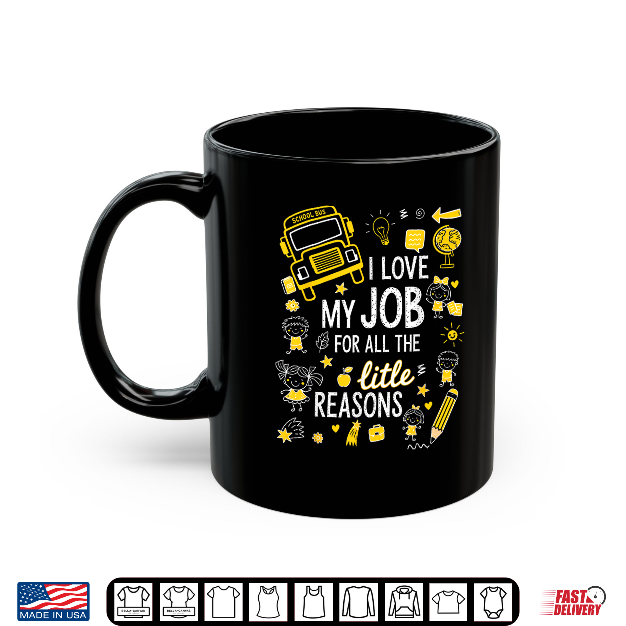 Funny Bus Driver I Love My Job Little Reasons Back To School Shirt Funny Bus Driver I Love My Job Little Reasons Back To School Shirt