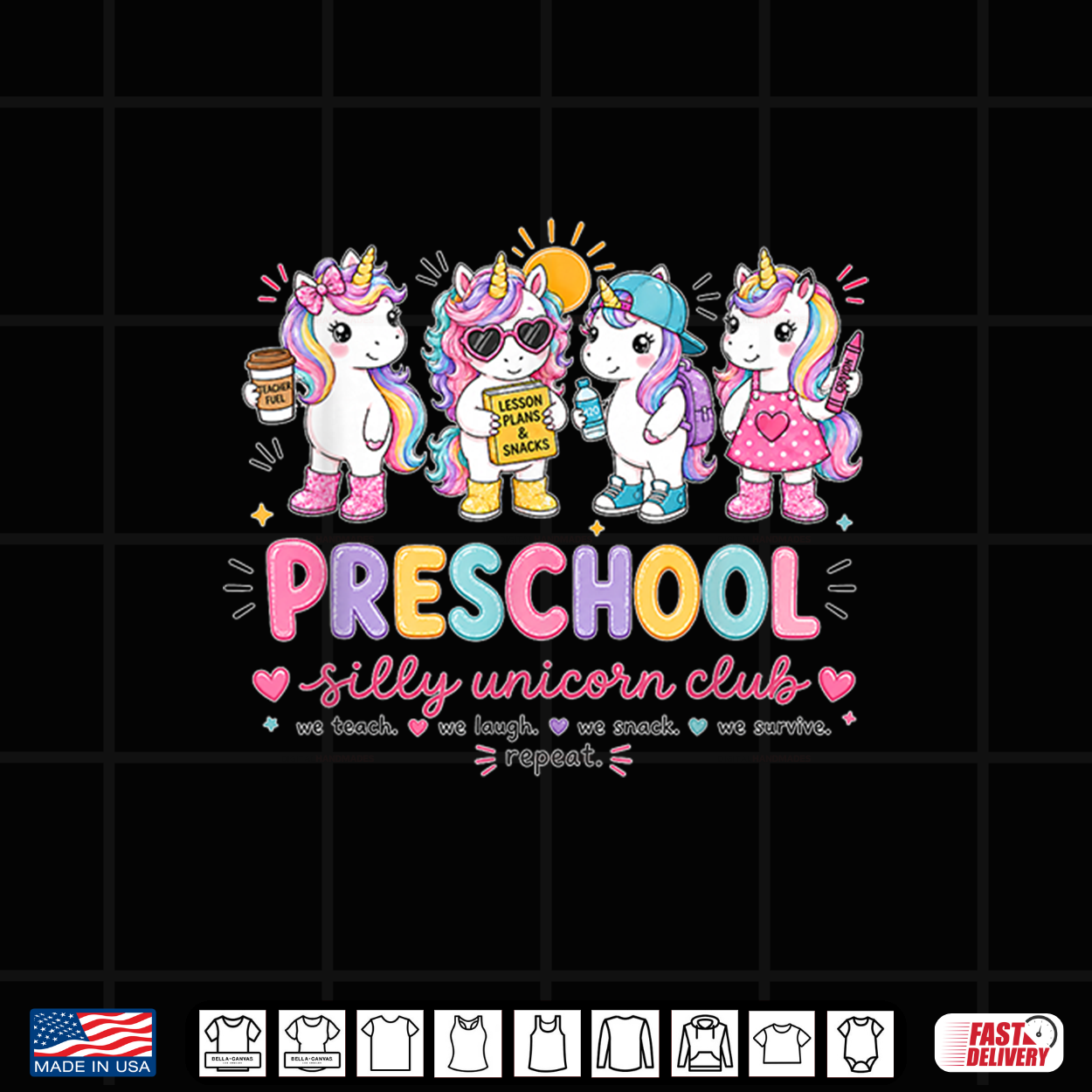Preschool Unicorn Club Teacher Shirt Cute Back To School Shirt Preschool Unicorn Club Teacher Shirt Cute Back To School Shirt