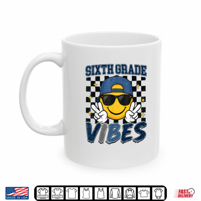 Retro Sixth Grade Vibes Back To School 6Th Grade Kid Shirt 3 Mug Retro Sixth Grade Vibes Back to School 6th Grade Kid Shirt
