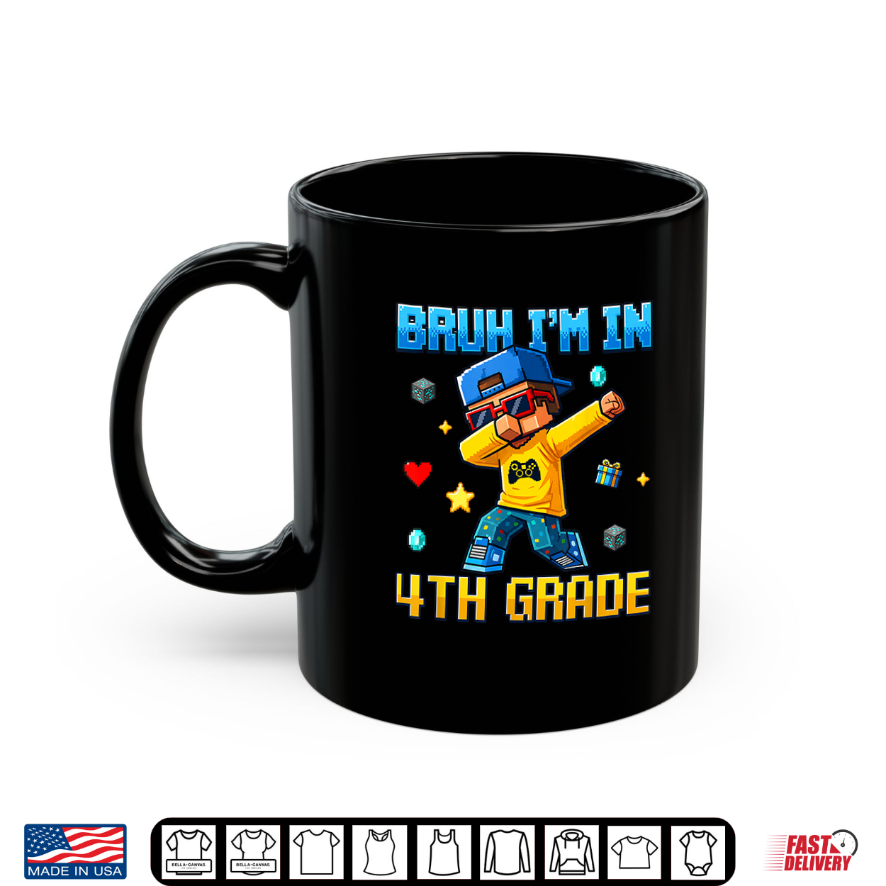 Bruh I’M In 4Th Grade Dabbing Kid Gamer Back To School Shirt Bruh I’M In 4Th Grade Dabbing Kid Gamer Back To School Shirt