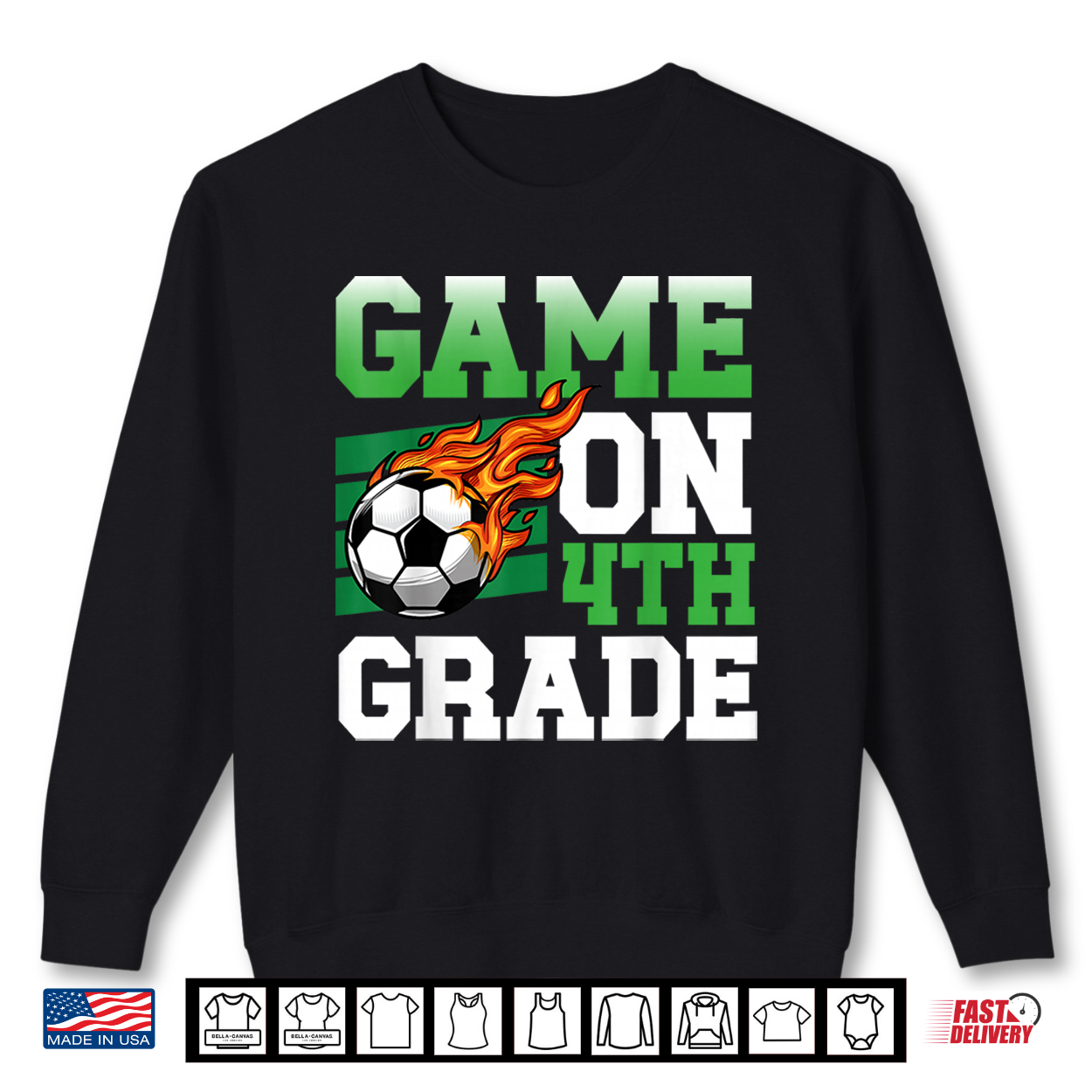 Funny Game On 4Th Grade Soccer Player Back To School Kid Shirt Funny Game On 4Th Grade Soccer Player Back To School Kid Shirt