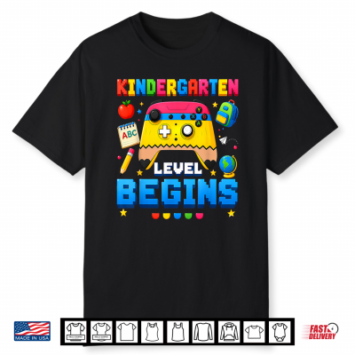 Kindergarten Kid First Day Of School Gaming Back To School Shirt
