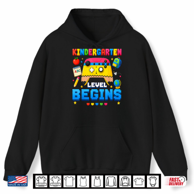 Hoodie Kindergarten Kid First Day of School Gaming Back to School Shirt