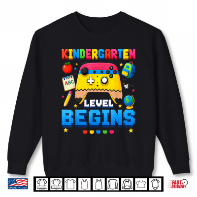 Sweatshirt Kindergarten Kid First Day of School Gaming Back to School Shirt