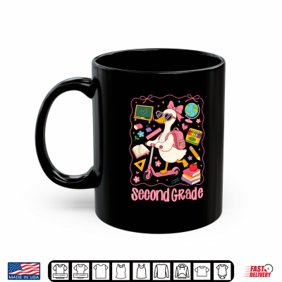 Mug Preppy 2nd Grade Back to School Cute Goose Teacher Shirt