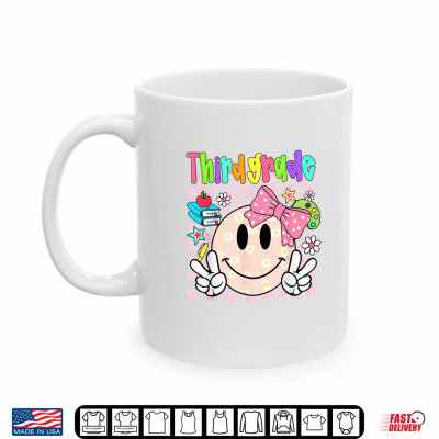 Preppy 3Rd Grade Back To School Cute Smile Face Teacher Shirt 3 Mug Preppy 3rd Grade Back to School Cute Smile Face Teacher Shirt