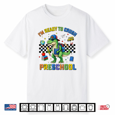 Preschool Dinosaur Dino T Rex Back To School Kid Shirt