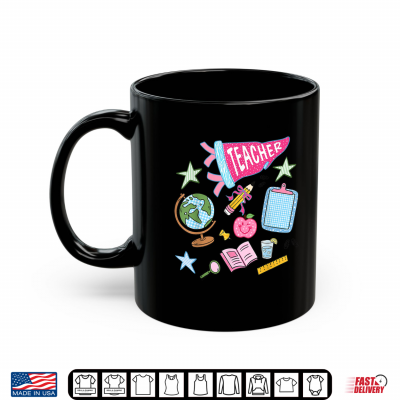 Mug Preppy Coquette Teacher Pennant Back to School Supplies Shirt