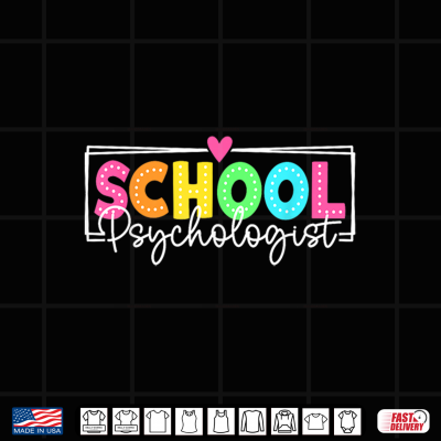 Design School Psychologist Back to School Teacher Student Shirt