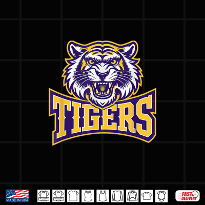 Design Tigers Mascot Back to School Team Spirit Shirt