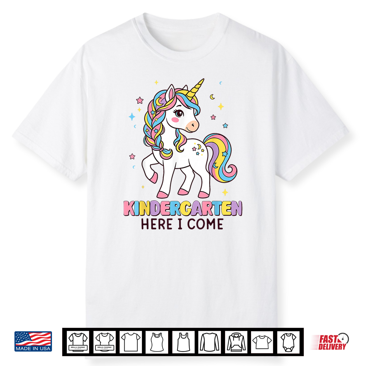Kindergarten Here I Come Cute Unicorn Back To School Shirt Kindergarten Here I Come Cute Unicorn Back To School Shirt