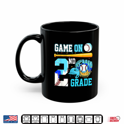 Mug 2nd Grade Baseball Back to School Second Grade Kid Shirt