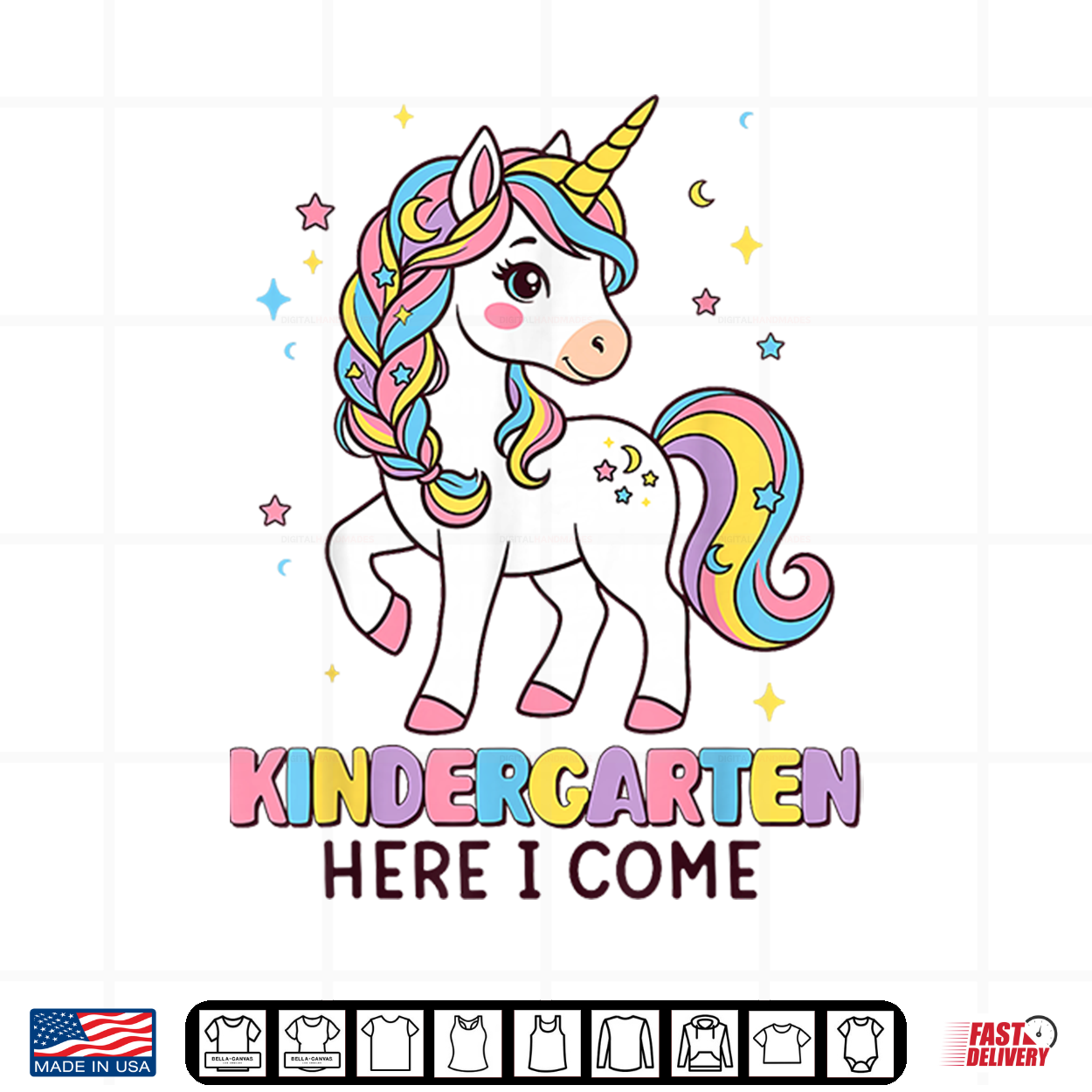 Kindergarten Here I Come Cute Unicorn Back To School Shirt Kindergarten Here I Come Cute Unicorn Back To School Shirt