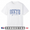 Sixth Grade Blue Floral Back To School Teacher Student Shirt
