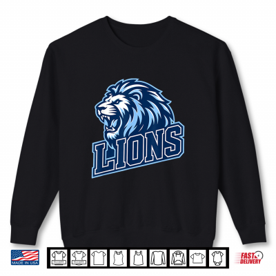 Sweatshirt Lions Mascot Back to School Team Spirit Shirt
