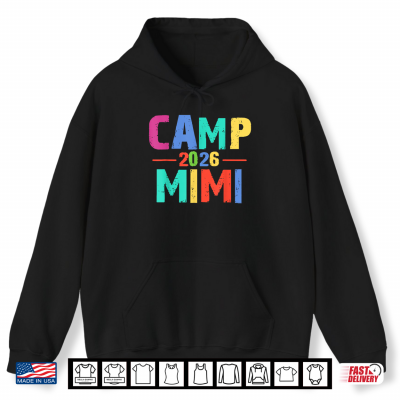 Camp Vintage Mimi 2026 Grandma Camp Camping Summer Vacation Shirt 1 Hoodie Camp Vintage Mimi 2026 Grandma Camp Camping Summer Vacation Shirt