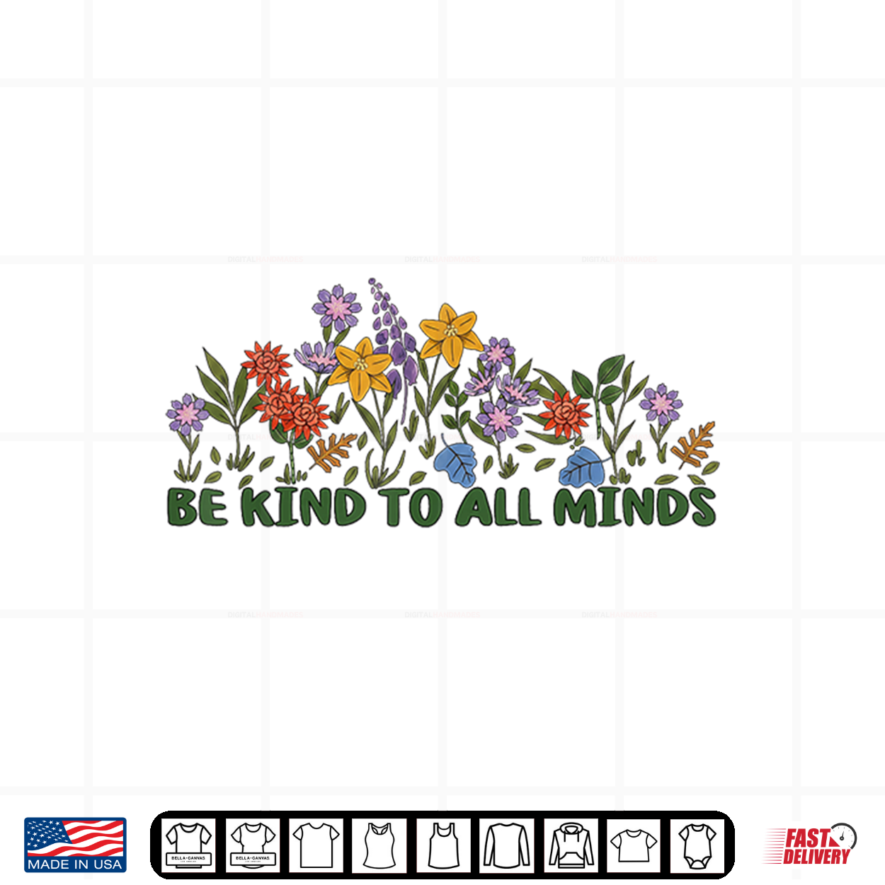 Be Kind To All Minds Floral Garden Autism Disability Rights Shirt Be Kind To All Minds Floral Garden Autism Disability Rights Shirt