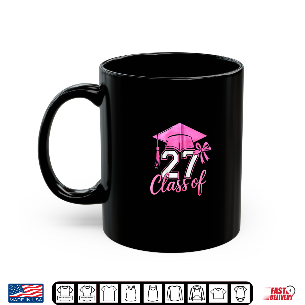 Cute Class Of 2027 Senior Pink Coquette Bow Women Girls Shirt Cute Class Of 2027 Senior Pink Coquette Bow Women Girls Shirt