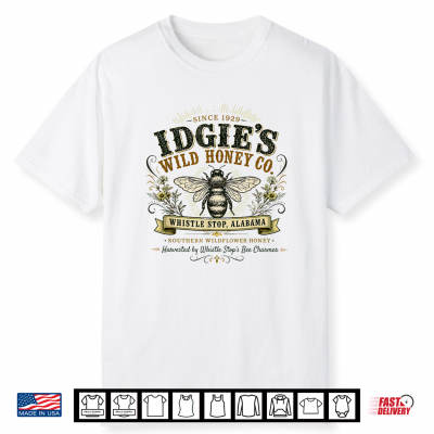 Idgie’S Wild Honey Co Southern Whistle Stop Café Vintage Shirt