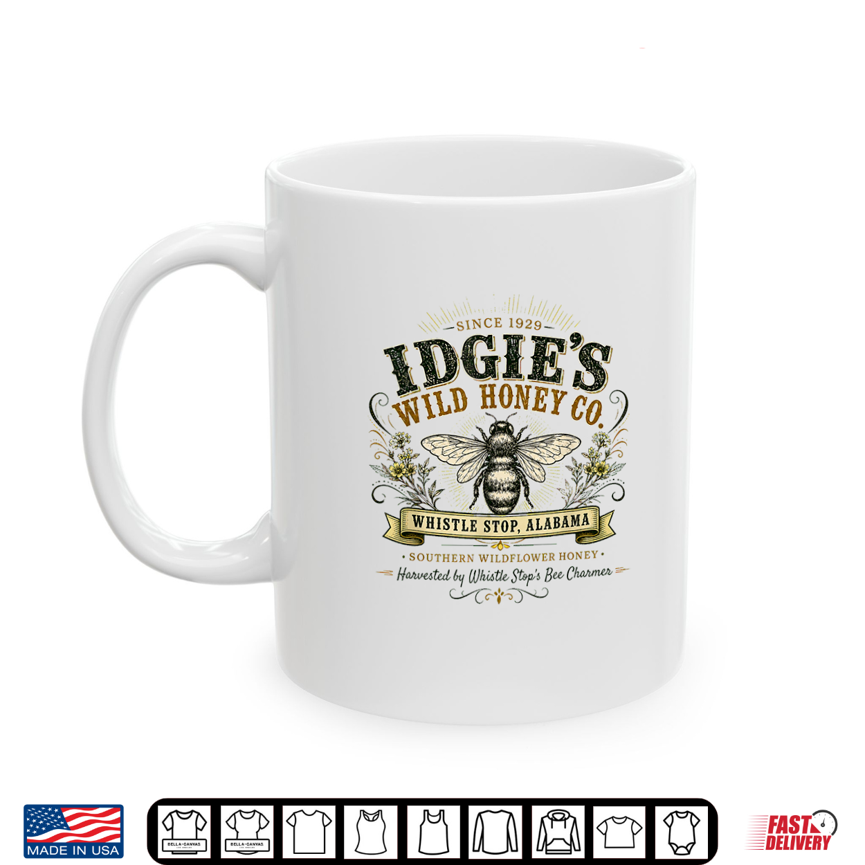 Idgie’S Wild Honey Co Southern Whistle Stop Café Vintage Shirt Idgie’S Wild Honey Co Southern Whistle Stop Café Vintage Shirt