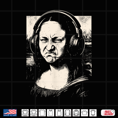 Mona Lisa Bass Face Funny Music Lovers Djs Producers Shirt 4 Design Mona Lisa Bass Face Funny Music Lovers DJs Producers Shirt
