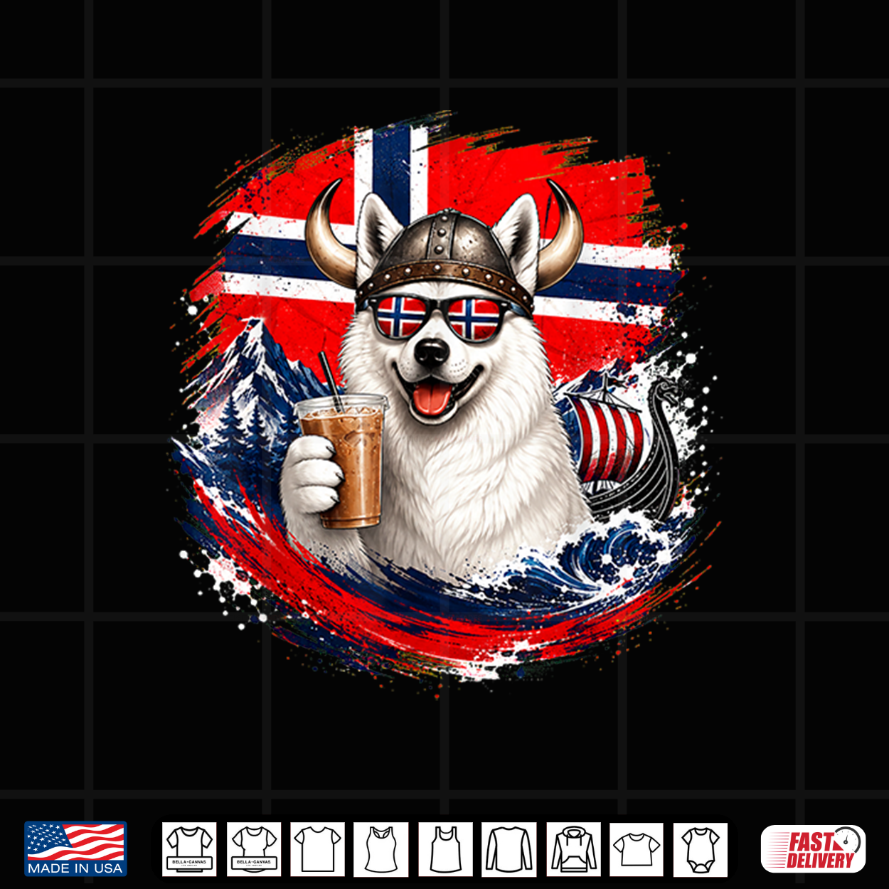 Norway Ro Ro Norwegian Dog Coffee Flag Ships Shirt Norway Ro Ro Norwegian Dog Coffee Flag Ships Shirt