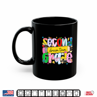 Mug Retro Second Grade Dream Team Pencil Teacher Back to School Shirt