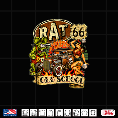 Rat Fink Pinup Girl Hot Rod Old School Highway 66 Retro Usa Shirt 4 Design Rat Fink Pinup Girl Hot Rod Old School Highway 66 Retro USA Shirt