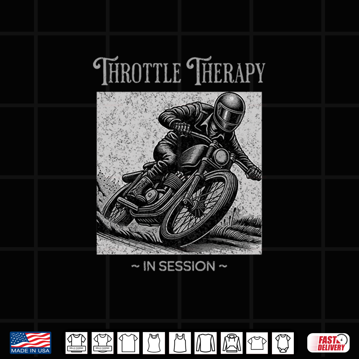 Throttle Therapy In Session Premium Tri Blend Shirt Throttle Therapy In Session Premium Tri Blend Shirt