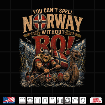 Design You Cant Spell Norway Without RO Funny Viking Humor Saying Shirt