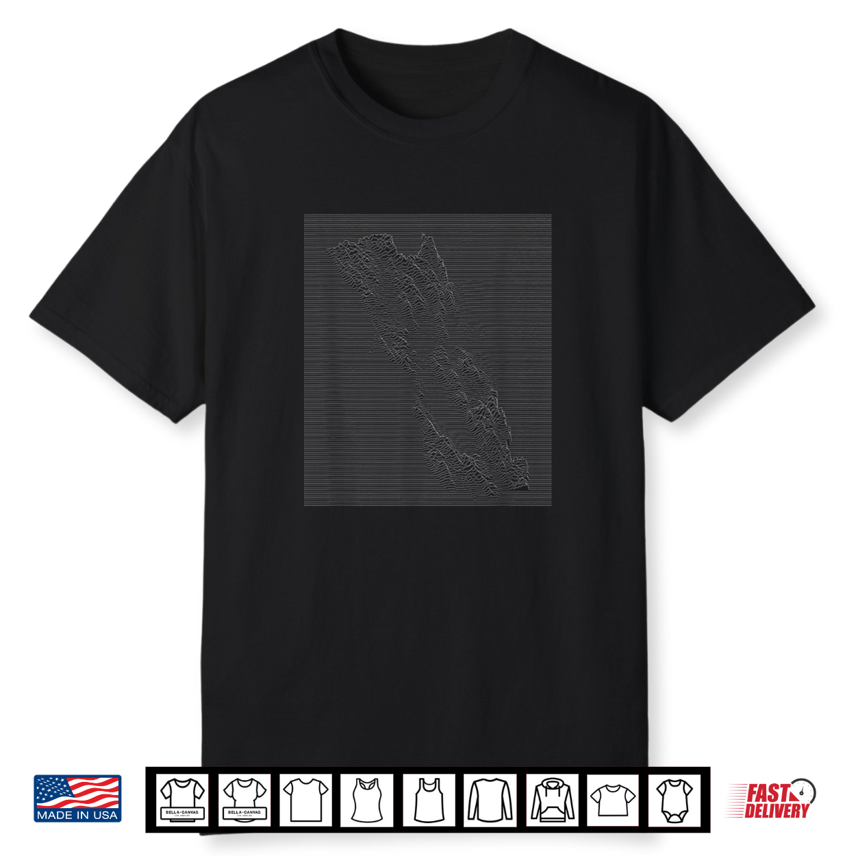 Bay Area Ridgeline Plot Shirt Bay Area Ridgeline Plot Shirt
