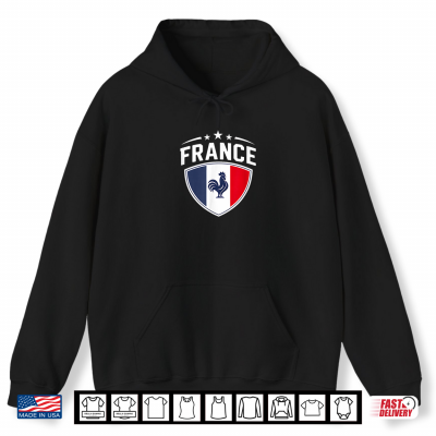 Hoodie France Flag Shirt Patriotic France Shirt
