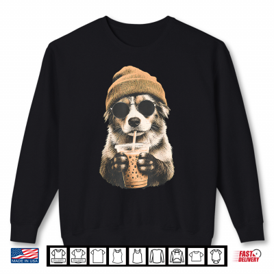 Australian Shepherd Hipster Dog Shirt 2 Sweatshirt Australian Shepherd Hipster Dog Shirt