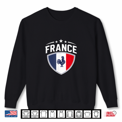 Sweatshirt France Flag Shirt Patriotic France Shirt