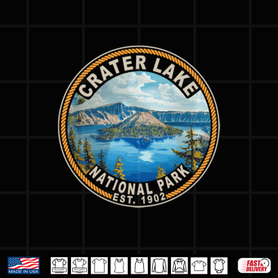 Crater Lake National Park Hiking Camping Vacation Shirt 4 Design Crater Lake National Park Hiking Camping Vacation Shirt