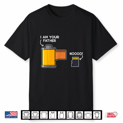 I Am Your Father Noooo Vintage Film Roll Memory Card Meme Shirt